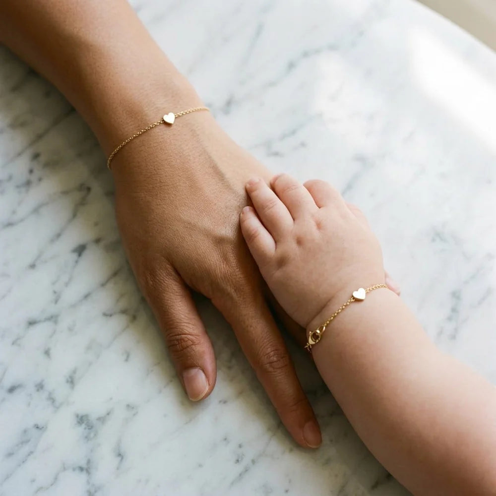 PASSENDES HERZ-ARMBAND-SET | MAMA + BABY