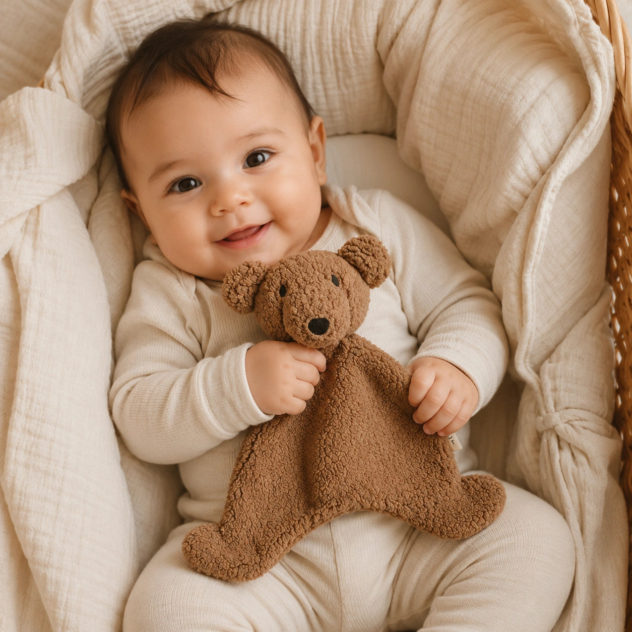 TEDDYBÄR-KUSCHELDECKE