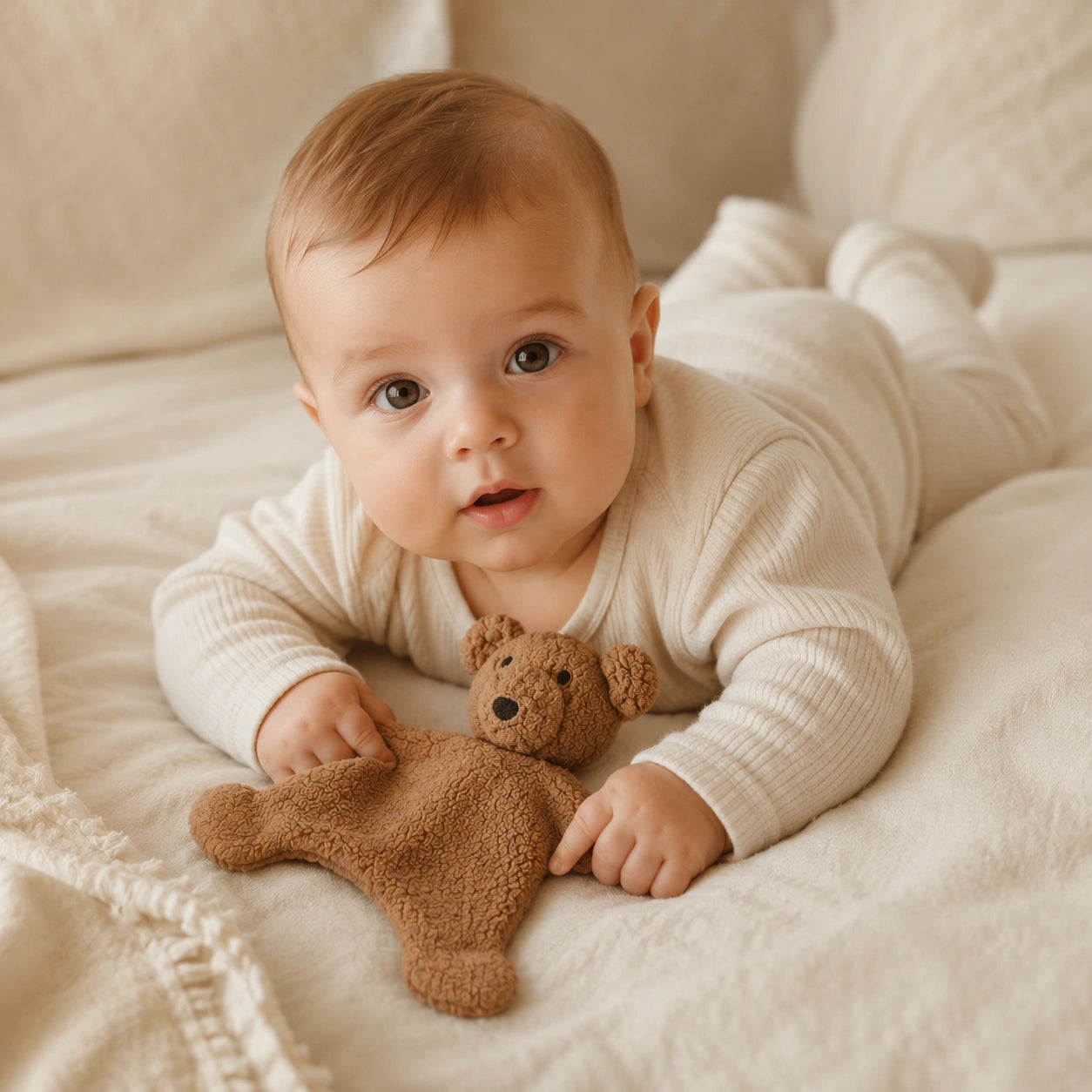 TEDDYBÄR-KUSCHELDECKE